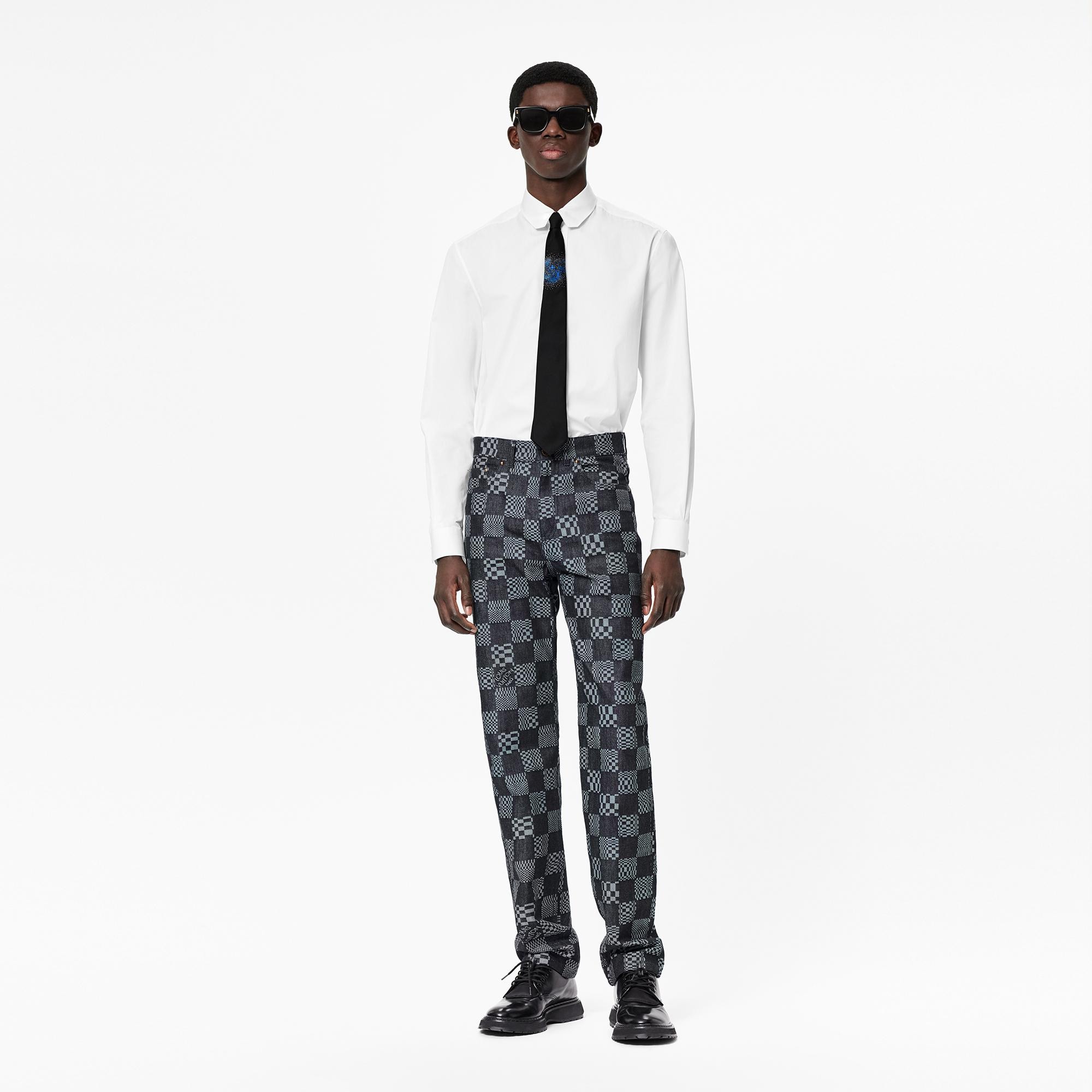 Distorted Damier Denim Pants - Men - Ready-to-Wear | LOUIS VUITTON ®